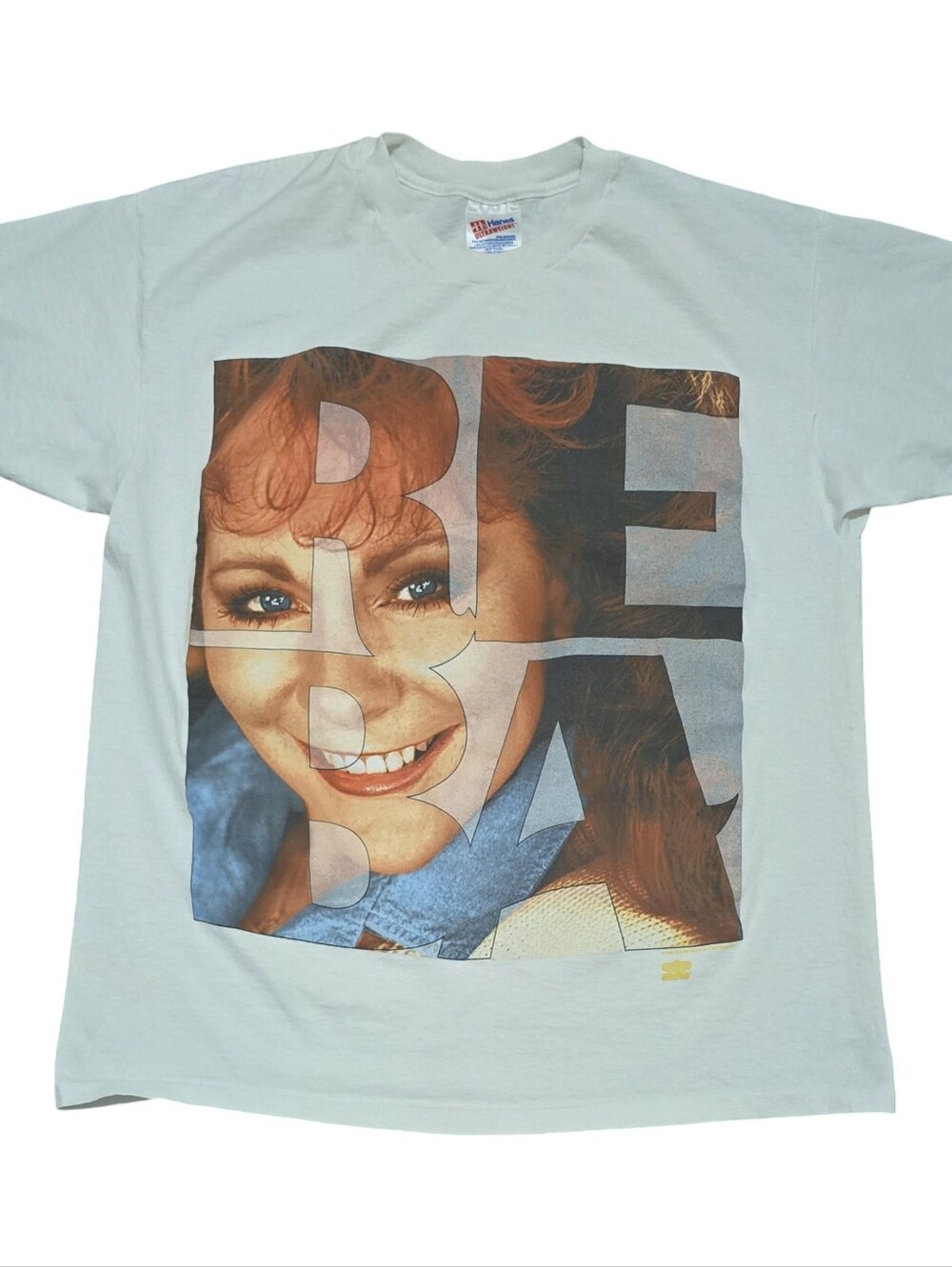 90s Vintage Reba McEntire Single Stitch Country Western Music Big Face Shirt XL